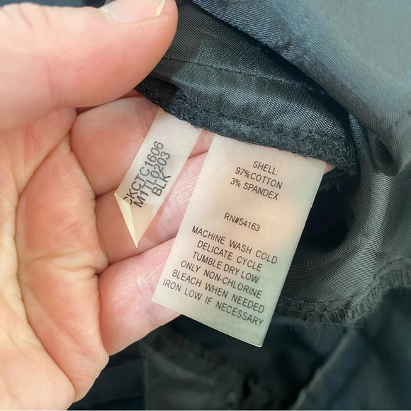 NWT Calvin Klein Modern Essentials 16 Black Crop Capri Trouser Pants - Picture 5 of 7